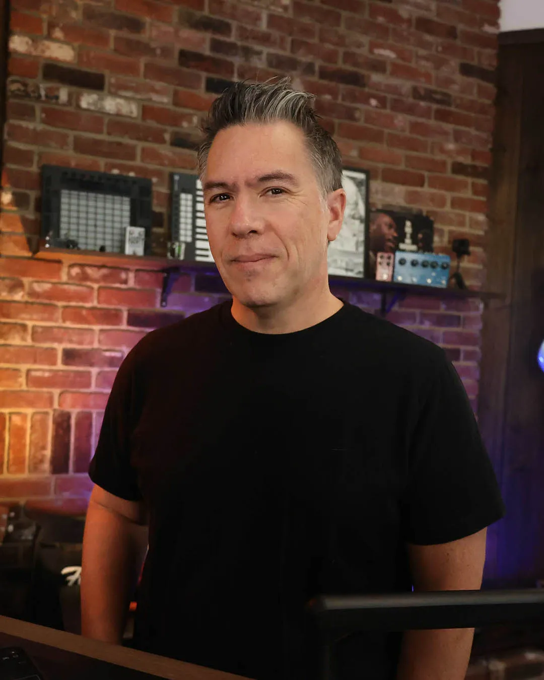 Tim Simmons in his studio